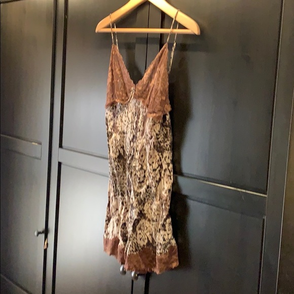 Mary Green Silk Chemise Floral Leopard Print